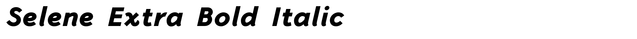 Selene Extra Bold Italic image